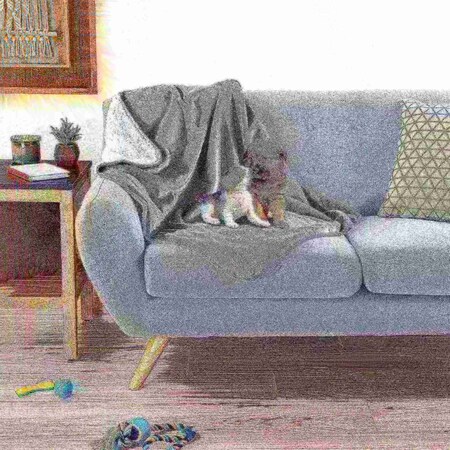 Pet Adobe Waterproof Pet Throw Blanket, Gray 875405UML